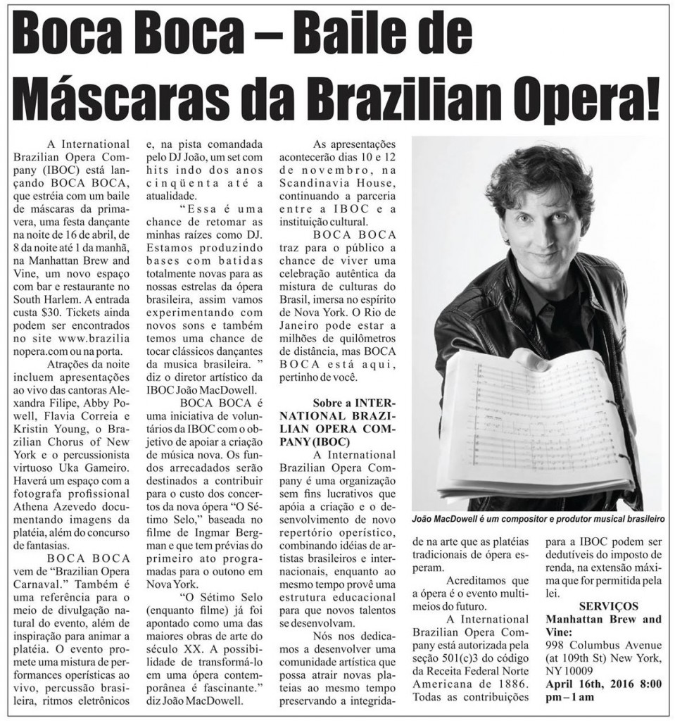 Brazilian Times April 2016